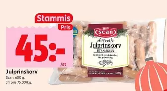 Scan - Julprinskorv