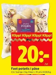 Fast potatis i påse