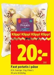 Fast potatis i påse