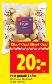 Fast potatis i påse