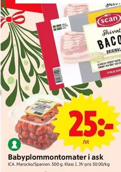 Scan - Babyplommontomater i ask