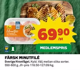 FÄRSK MINUTFILÉ