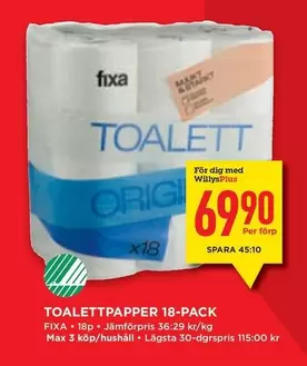 Fixa - TOALETTPAPPER