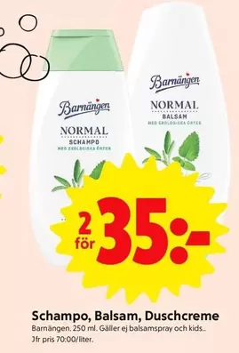 Barnängen - Schampo, Balsam, Duschcreme