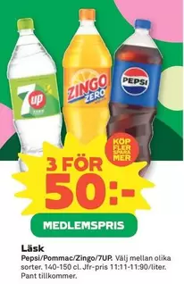 Pepsi - Pommac, Zingo, 7UP