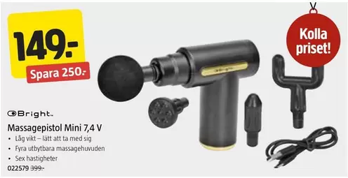 Massagepistol Mini 7,4 V