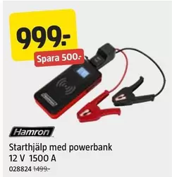 Hamron - Starthjälp med powerbank