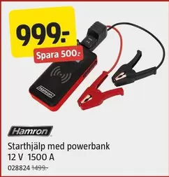 Hamron - Starthjälp med powerbank