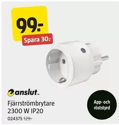 Fjärrströmbrytare 2300 W IP20