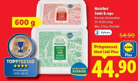 Extra - Smör & raps