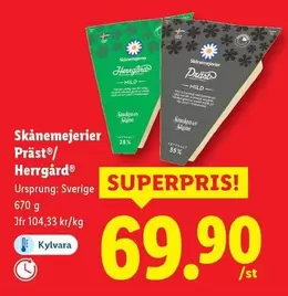 Skånemejerier - Präst®/Herrgård®