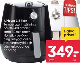 Airfryer 3,5 liter