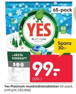 Yes - Platinum maskindisktabletter