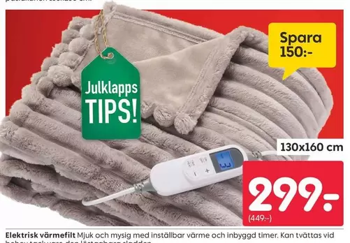 Elektrisk värmefilt