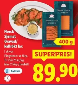 Gravad/kallrökt lax