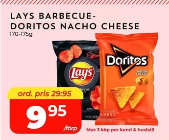 Lays - BARBECUE-DORITOS NACHO CHEESE