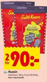 Saltå kvarn - Russin