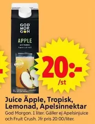 God Morgon - Juice Äpple, Tropisk, Lemonad, Apelsinnektar