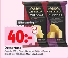 Castello - Dessertost