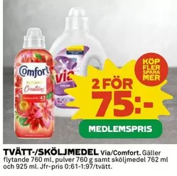 Comfort - TVÄTT-/SKÖLJMEDEL