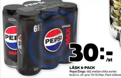 Pepsi - LÄSK 6-PACK