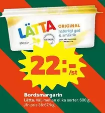 Lätta - Bordsmargarin