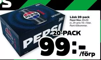 Pepsi - Läsk 20-pack