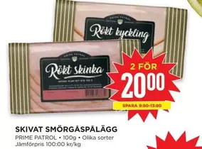Prime - SKIVAT SMÖRGÅSPÄLÄGG