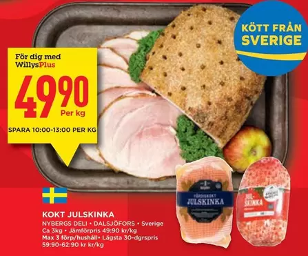 Nybergs Deli - KOKT JULSKINKA