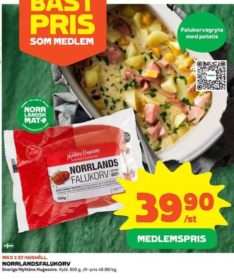 Nyhlens - NORRLANDSFALUKORV