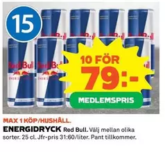 Red bull - ENERGIDRYCK