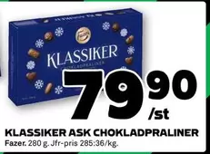 Fazer - KLASSIKER ASK CHOKLADPRALINER