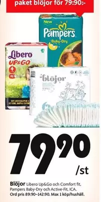 Libero - Up&Go och Comfort fit, Baby-Dry och Active fit