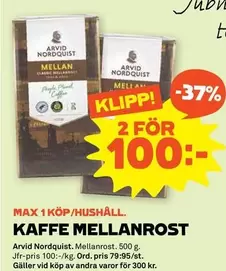 Arvid Nordquist - KAFFE MELLANROST