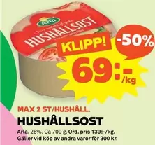 Arla - HUSHÅLLSOST