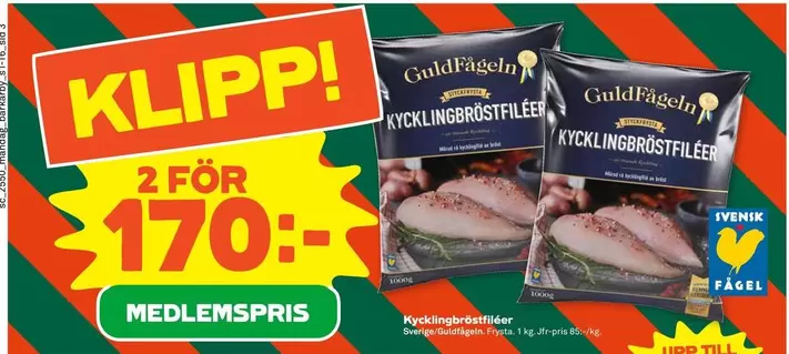 Guldfågeln - KYCKLINGBRÖSTFILEE