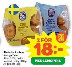 Coop - Potatis i påse