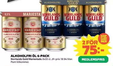 mariestads - ALKOHOLFRI ÖL 6-PACK