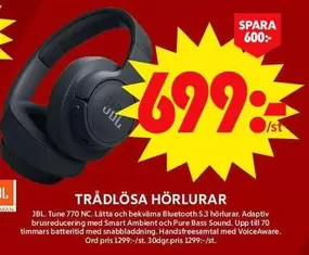 JBL - TRÅDLÖSA HÖRLURAR