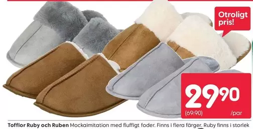 Tofflor Ruby och Ruben