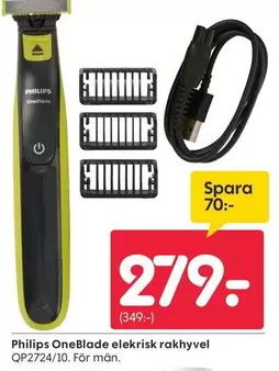 philips - OneBlade elekrisk rakhyvel QP2724/10