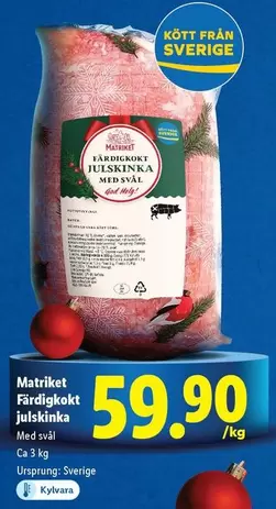 Färdigkokt julskinka