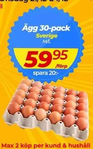 Ägg 30-pack