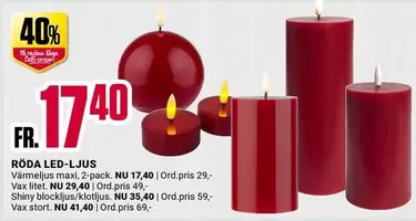 Bob - RÖDA LED-LJUS