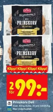 Scan - Prinskorv Deli