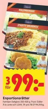 Dafgård - Enportionsrätter