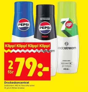 sodastream - Dryckeskoncentrat