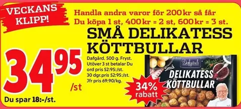Dafgård - DELIKATESS KÖTTBULLAR