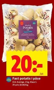 Fast potatis i påse