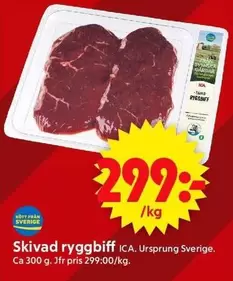 Skivad ryggbiff